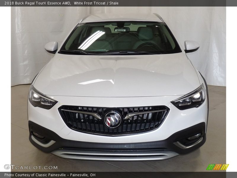 White Frost Tricoat / Shale 2018 Buick Regal TourX Essence AWD