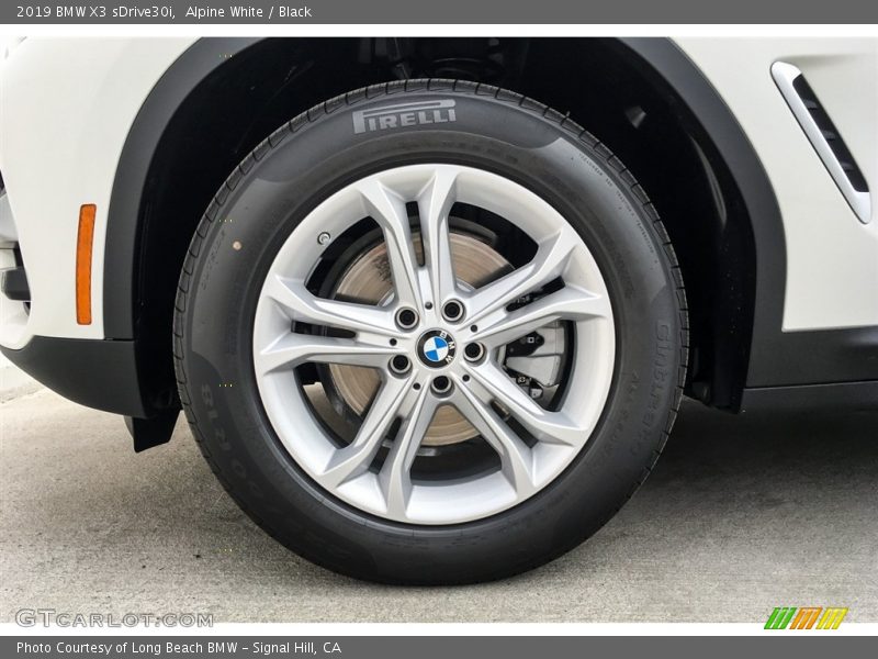 Alpine White / Black 2019 BMW X3 sDrive30i