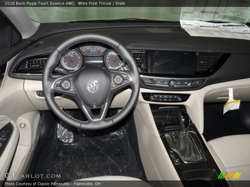 White Frost Tricoat / Shale 2018 Buick Regal TourX Essence AWD