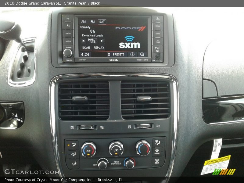 Granite Pearl / Black 2018 Dodge Grand Caravan SE