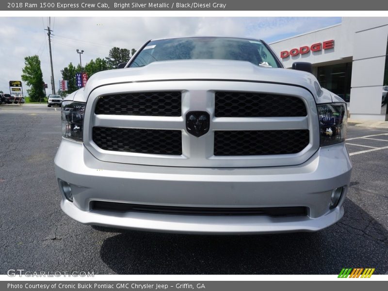 Bright Silver Metallic / Black/Diesel Gray 2018 Ram 1500 Express Crew Cab