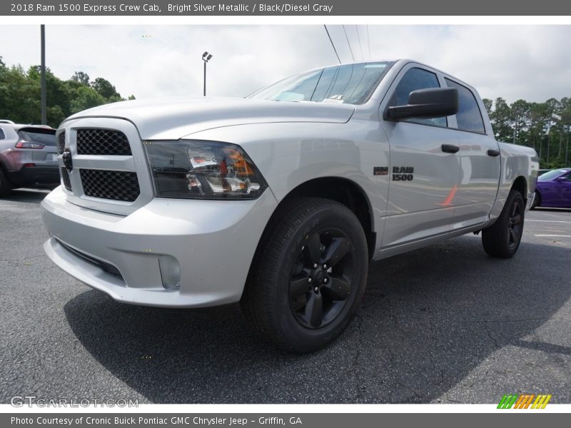 Bright Silver Metallic / Black/Diesel Gray 2018 Ram 1500 Express Crew Cab