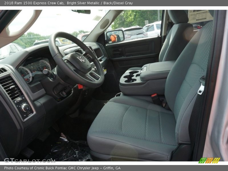 Bright Silver Metallic / Black/Diesel Gray 2018 Ram 1500 Express Crew Cab