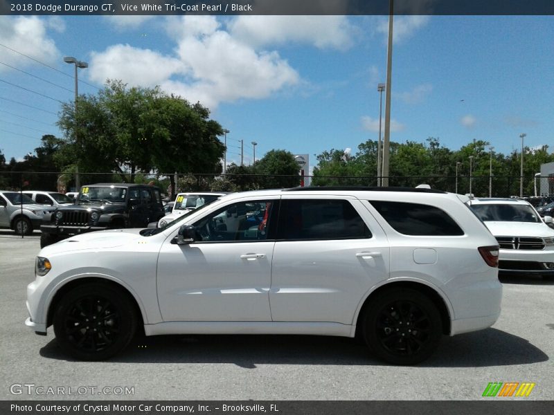 Vice White Tri-Coat Pearl / Black 2018 Dodge Durango GT