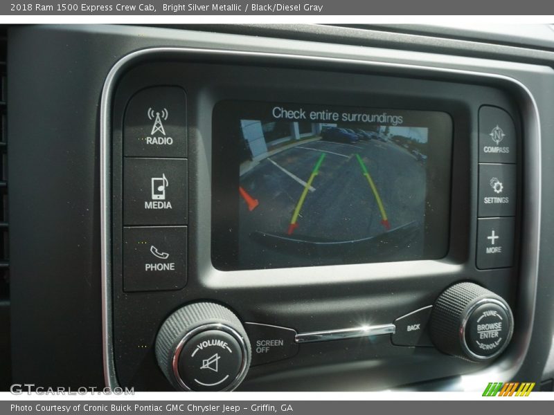 Bright Silver Metallic / Black/Diesel Gray 2018 Ram 1500 Express Crew Cab