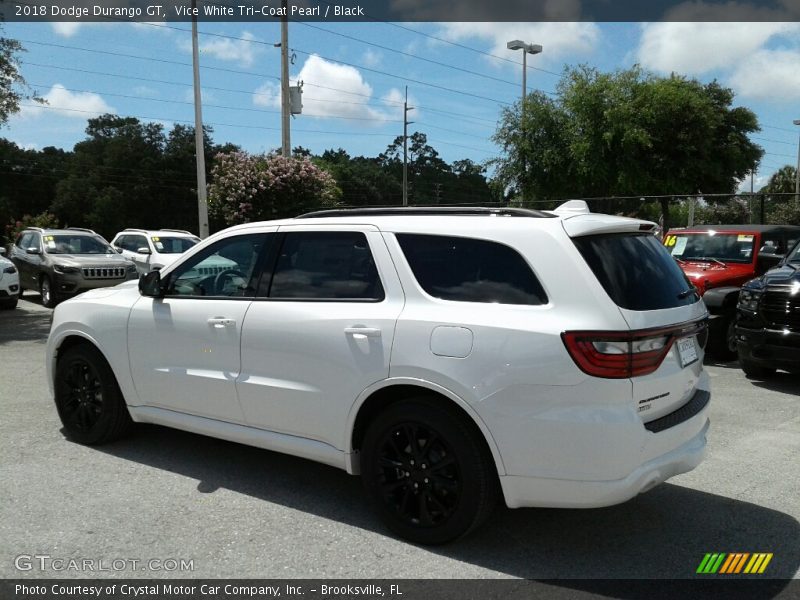 Vice White Tri-Coat Pearl / Black 2018 Dodge Durango GT