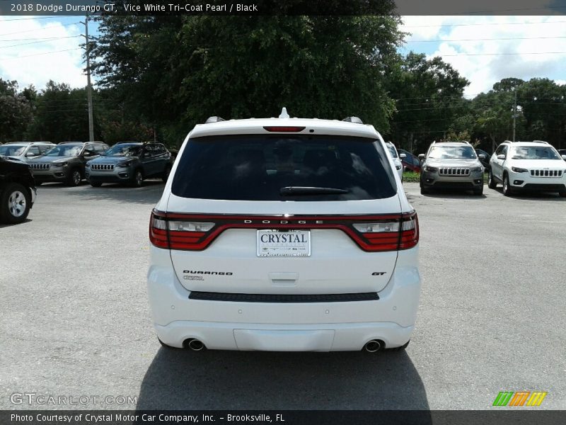 Vice White Tri-Coat Pearl / Black 2018 Dodge Durango GT