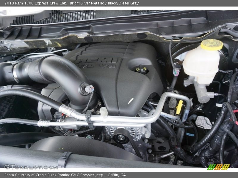 Bright Silver Metallic / Black/Diesel Gray 2018 Ram 1500 Express Crew Cab