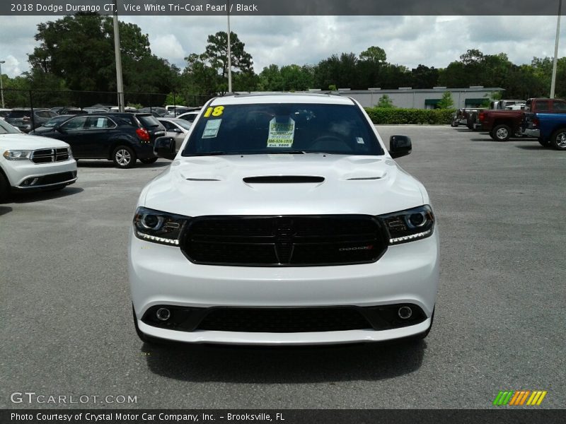 Vice White Tri-Coat Pearl / Black 2018 Dodge Durango GT