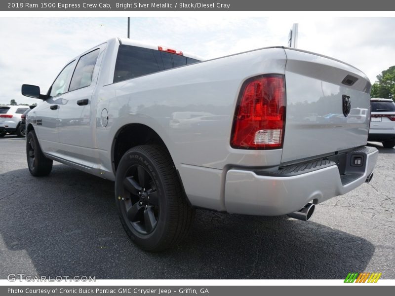 Bright Silver Metallic / Black/Diesel Gray 2018 Ram 1500 Express Crew Cab