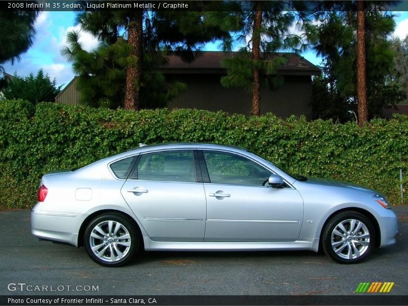 Liquid Platinum Metallic / Graphite 2008 Infiniti M 35 Sedan