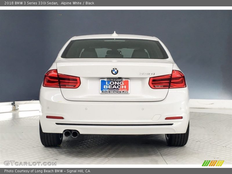 Alpine White / Black 2018 BMW 3 Series 330i Sedan