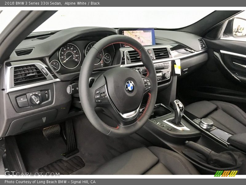 Alpine White / Black 2018 BMW 3 Series 330i Sedan