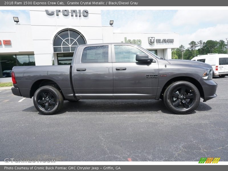 Granite Crystal Metallic / Black/Diesel Gray 2018 Ram 1500 Express Crew Cab