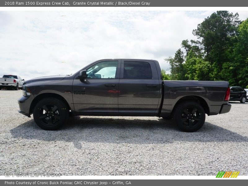 Granite Crystal Metallic / Black/Diesel Gray 2018 Ram 1500 Express Crew Cab