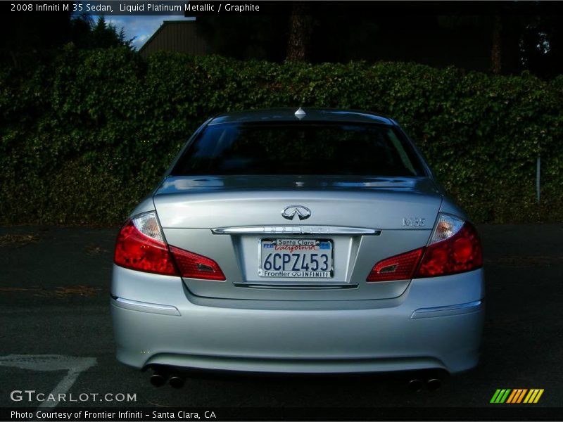 Liquid Platinum Metallic / Graphite 2008 Infiniti M 35 Sedan