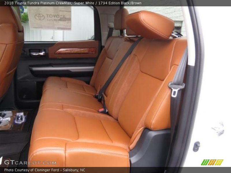 Rear Seat of 2018 Tundra Platinum CrewMax