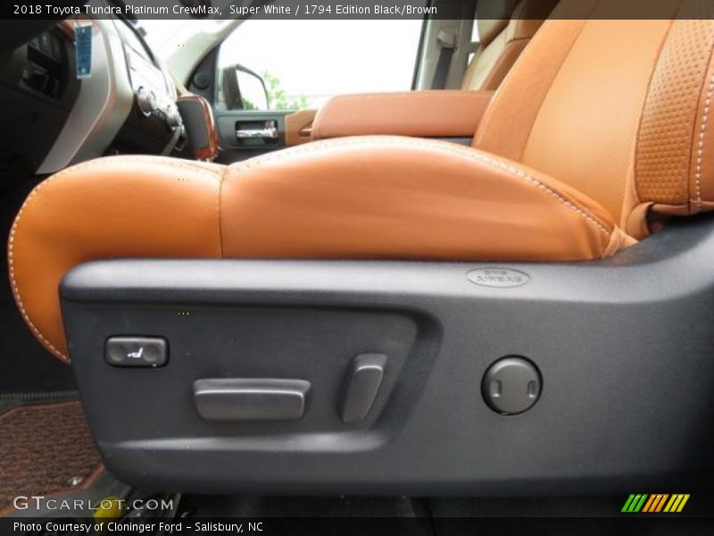 Front Seat of 2018 Tundra Platinum CrewMax