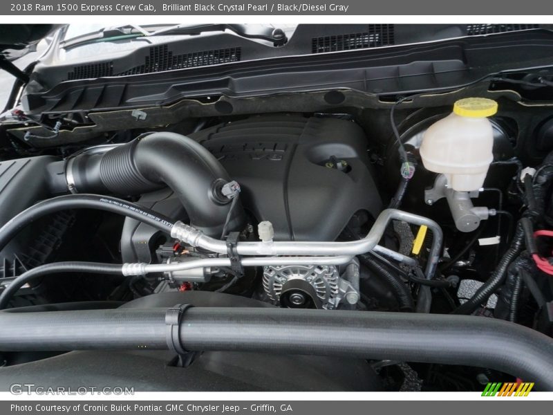 Brilliant Black Crystal Pearl / Black/Diesel Gray 2018 Ram 1500 Express Crew Cab