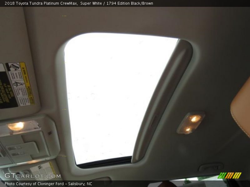 Super White / 1794 Edition Black/Brown 2018 Toyota Tundra Platinum CrewMax