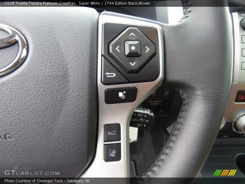 Controls of 2018 Tundra Platinum CrewMax