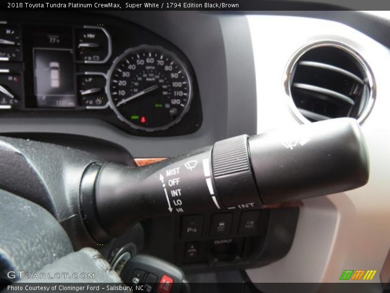 Controls of 2018 Tundra Platinum CrewMax