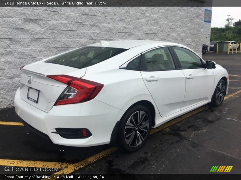White Orchid Pearl / Ivory 2018 Honda Civic EX-T Sedan