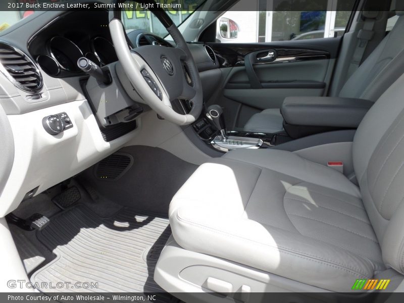 Summit White / Light Titanium 2017 Buick Enclave Leather