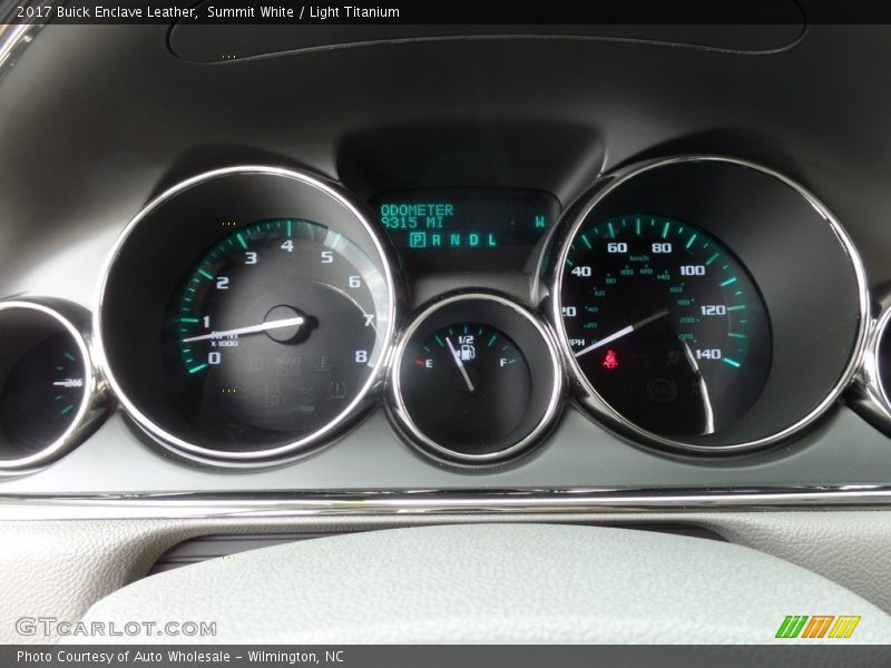 Summit White / Light Titanium 2017 Buick Enclave Leather
