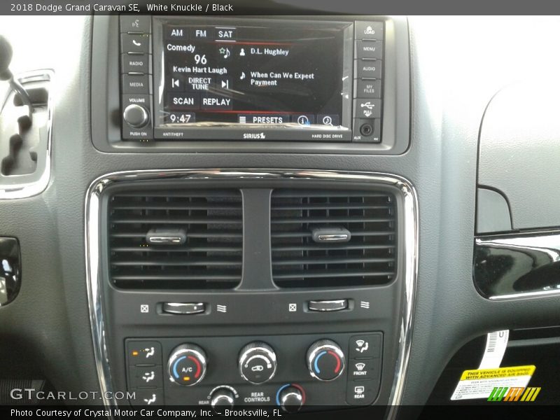 White Knuckle / Black 2018 Dodge Grand Caravan SE