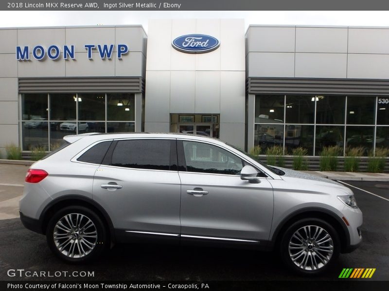 Ingot Silver Metallic / Ebony 2018 Lincoln MKX Reserve AWD