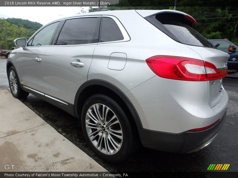 Ingot Silver Metallic / Ebony 2018 Lincoln MKX Reserve AWD