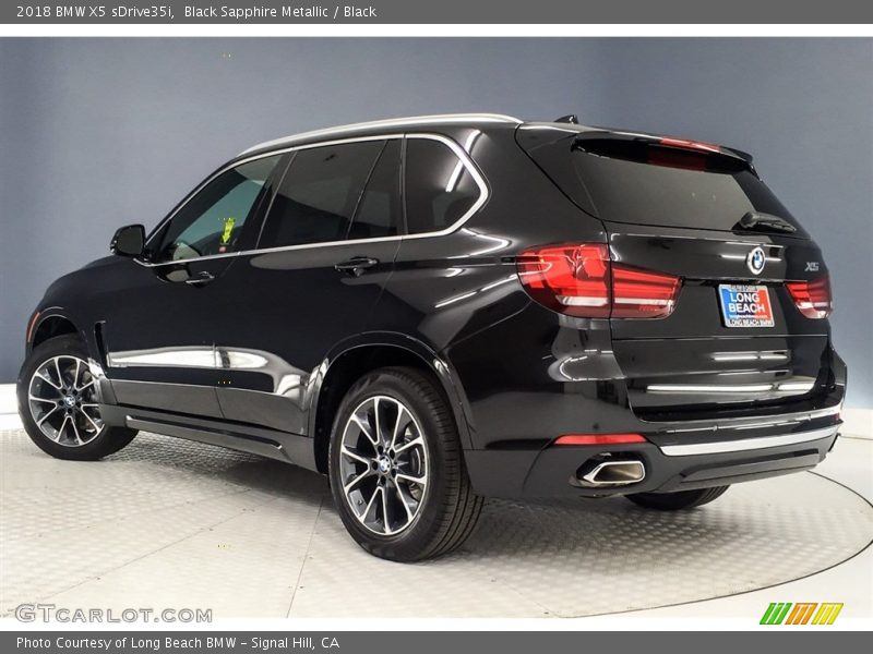 Black Sapphire Metallic / Black 2018 BMW X5 sDrive35i