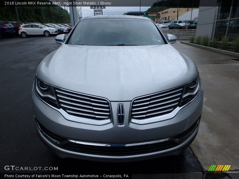 Ingot Silver Metallic / Ebony 2018 Lincoln MKX Reserve AWD