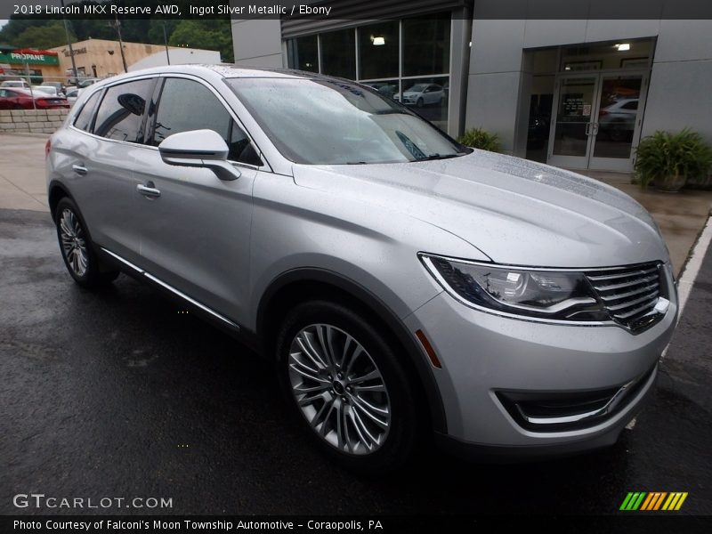 Ingot Silver Metallic / Ebony 2018 Lincoln MKX Reserve AWD