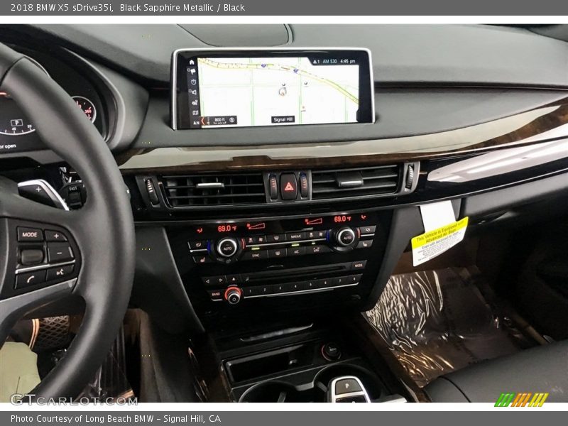 Black Sapphire Metallic / Black 2018 BMW X5 sDrive35i