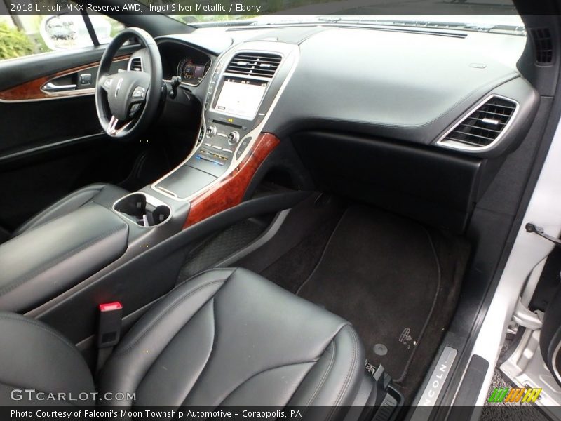 Ingot Silver Metallic / Ebony 2018 Lincoln MKX Reserve AWD