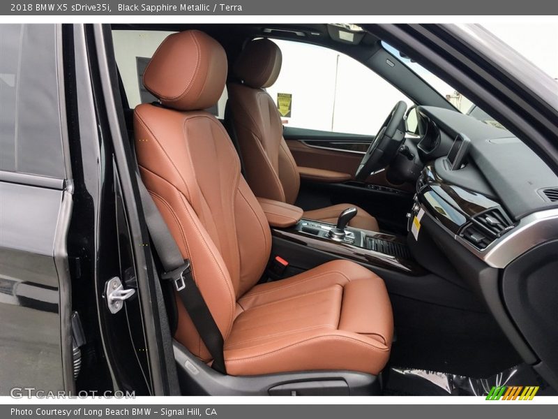 Black Sapphire Metallic / Terra 2018 BMW X5 sDrive35i