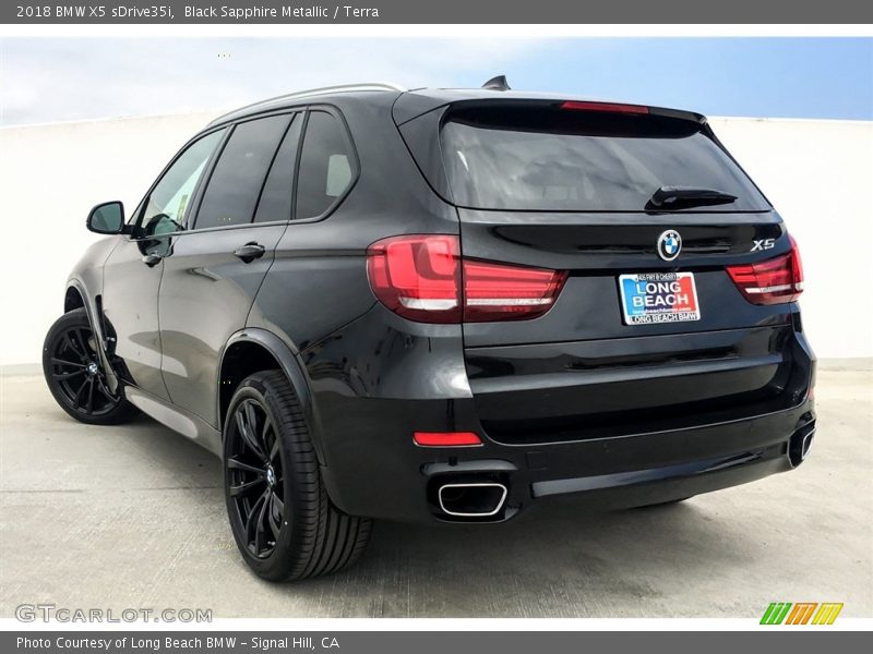 Black Sapphire Metallic / Terra 2018 BMW X5 sDrive35i