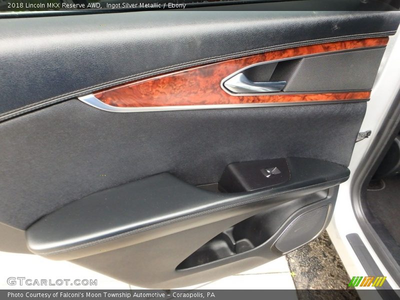Ingot Silver Metallic / Ebony 2018 Lincoln MKX Reserve AWD