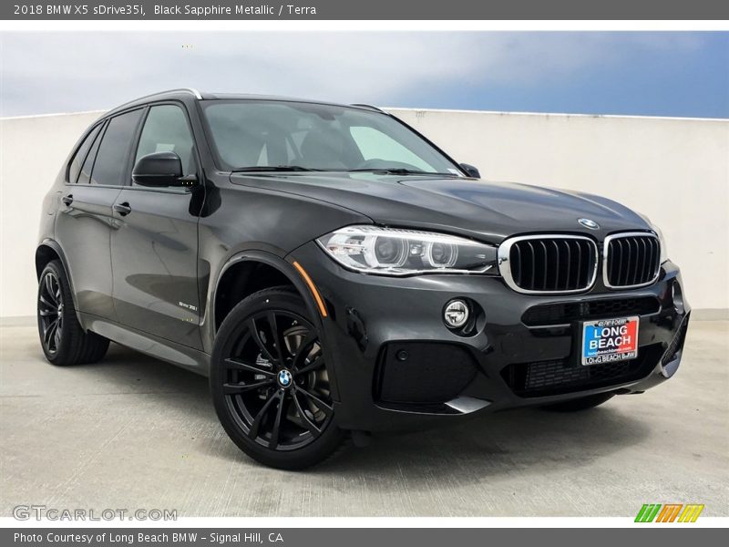 Black Sapphire Metallic / Terra 2018 BMW X5 sDrive35i