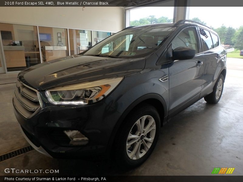 Blue Metallic / Charcoal Black 2018 Ford Escape SEL 4WD
