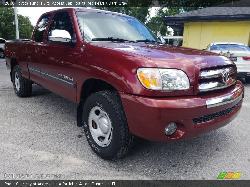 Salsa Red Pearl / Dark Gray 2006 Toyota Tundra SR5 Access Cab