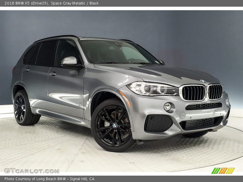 Space Gray Metallic / Black 2018 BMW X5 sDrive35i