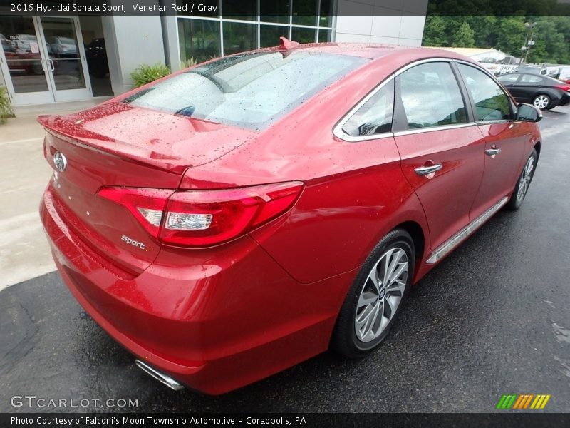 Venetian Red / Gray 2016 Hyundai Sonata Sport