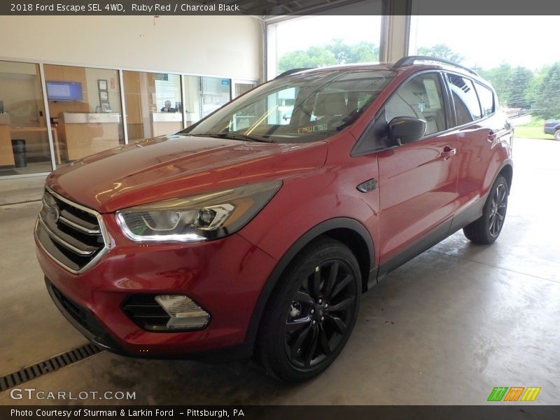 Ruby Red / Charcoal Black 2018 Ford Escape SEL 4WD