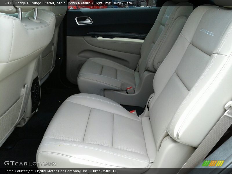 Stout Brown Metallic / Light Frost Beige/Black 2018 Dodge Durango Citadel