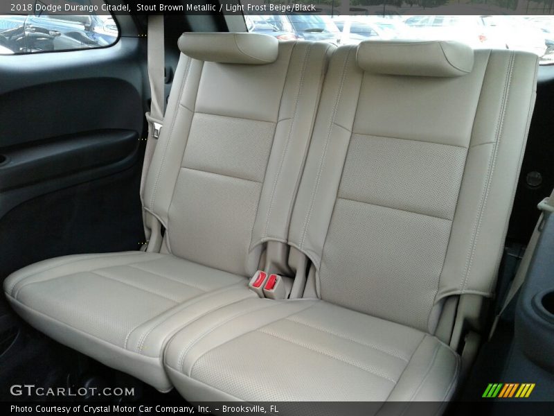 Stout Brown Metallic / Light Frost Beige/Black 2018 Dodge Durango Citadel
