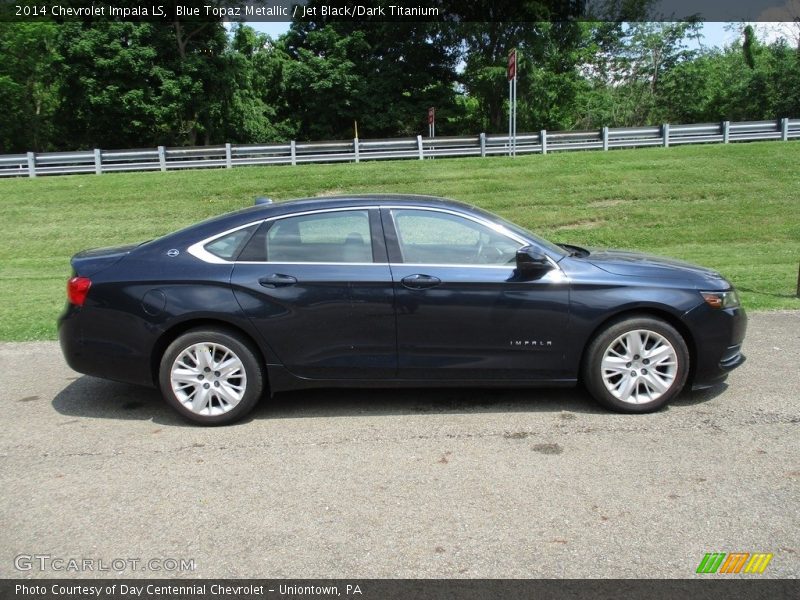 Blue Topaz Metallic / Jet Black/Dark Titanium 2014 Chevrolet Impala LS