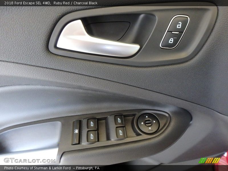 Ruby Red / Charcoal Black 2018 Ford Escape SEL 4WD